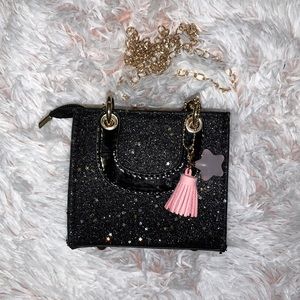 NEW Girls Crossbody Glitter Purse